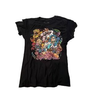 Rick and Morty Ripple Junction Black T-Shirt Mens Med